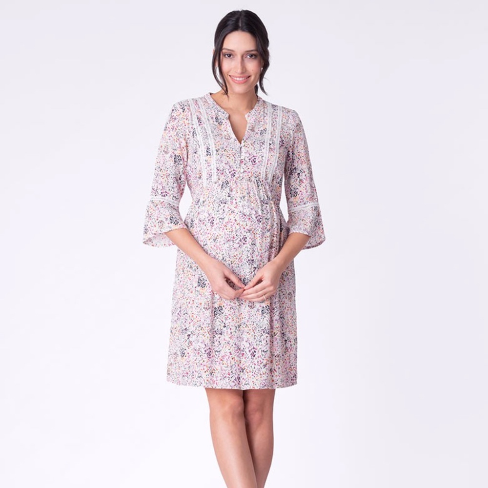 Seraphine Woven Ditsy Floral Maternity Dress